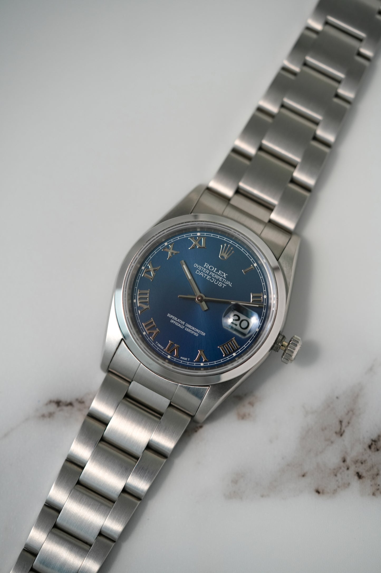 1996 Rolex Datejust Ref. 16200 – Blue Roman