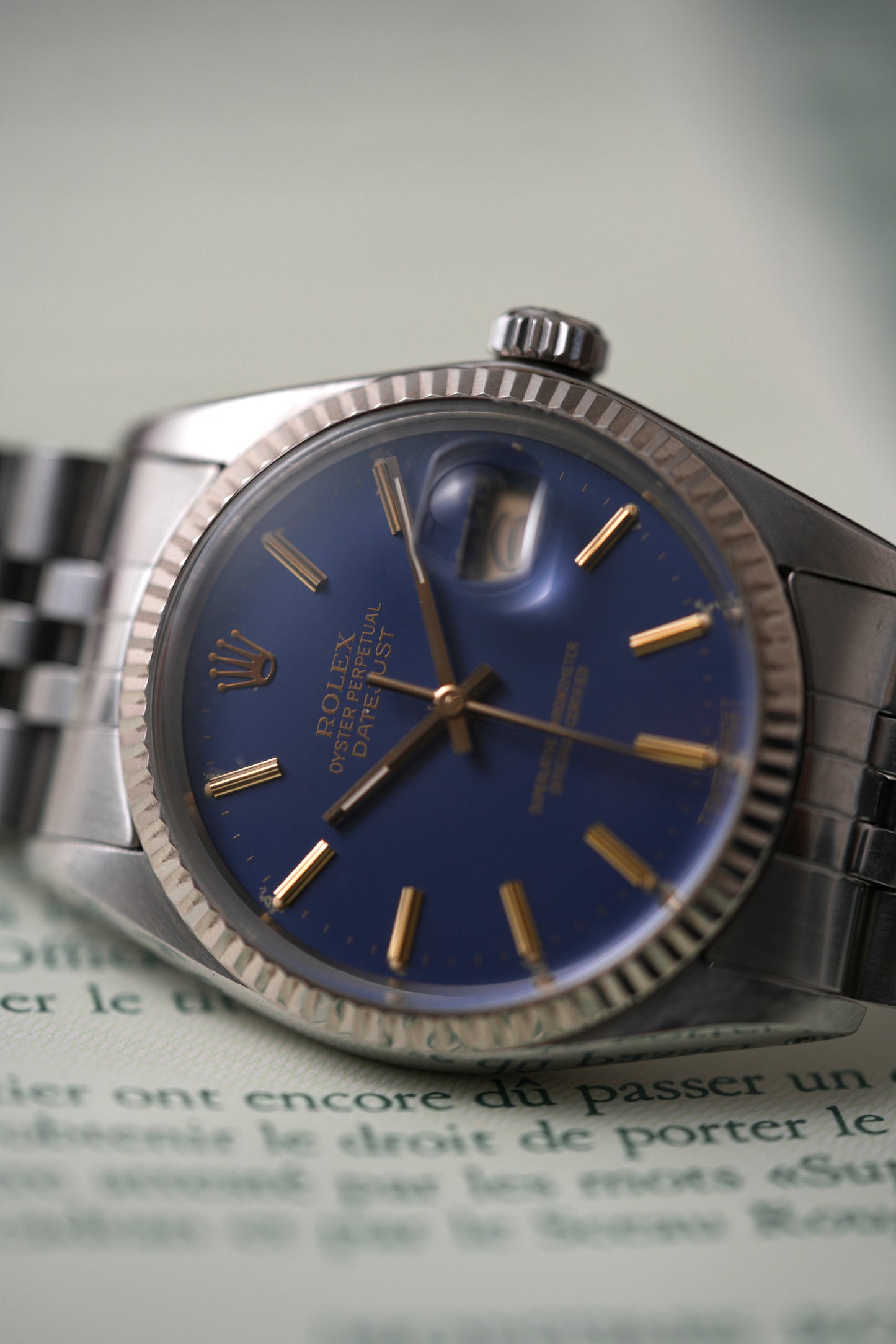 1984 Rolex Datejust Ref. 16014 – Matte Blue