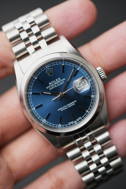 2004 Rolex Datejust Ref. 16200 – Blue