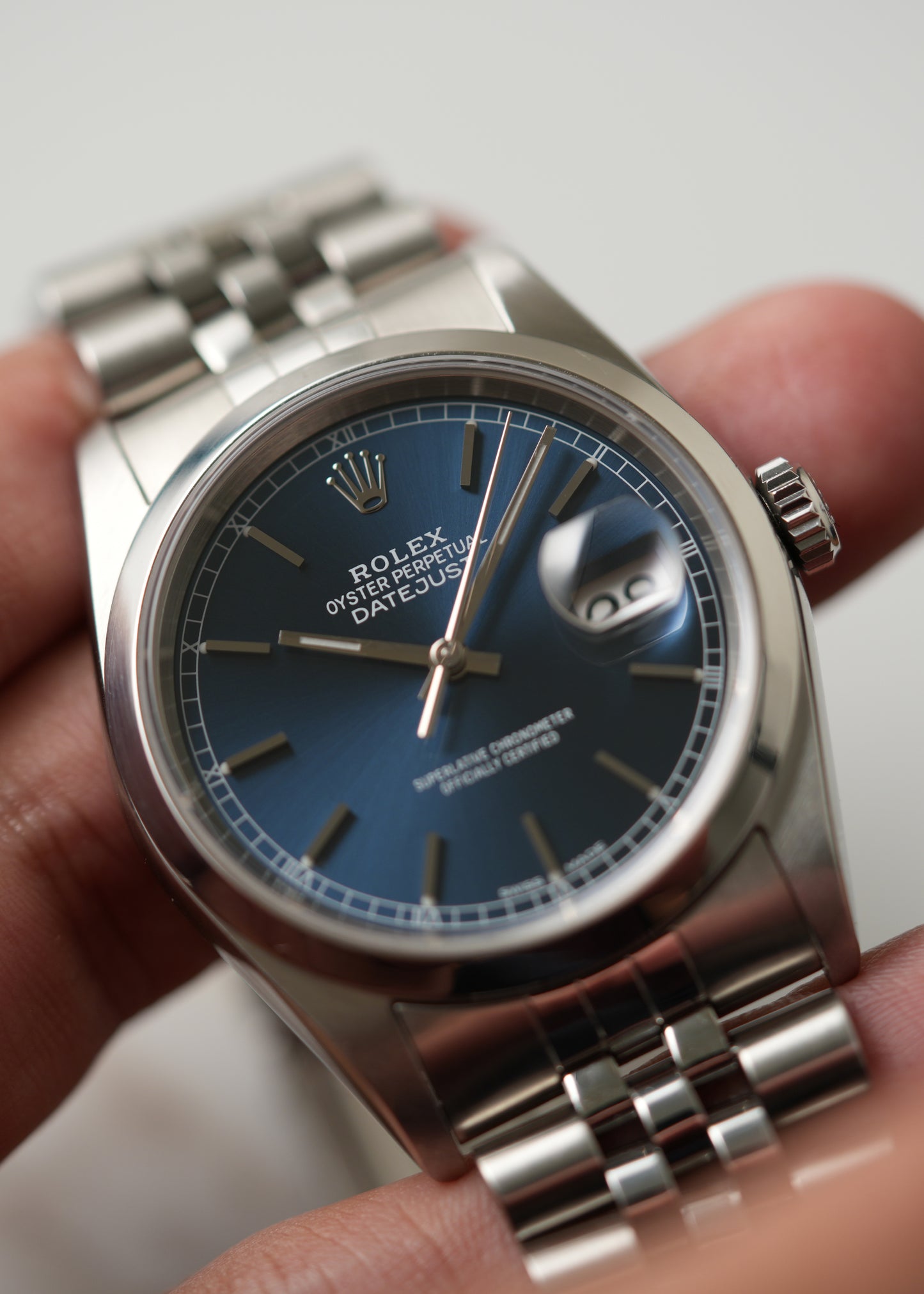 2000 Rolex Datejust Ref. 16200 – Blue
