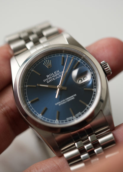 2000 Rolex Datejust Ref. 16200 – Blue