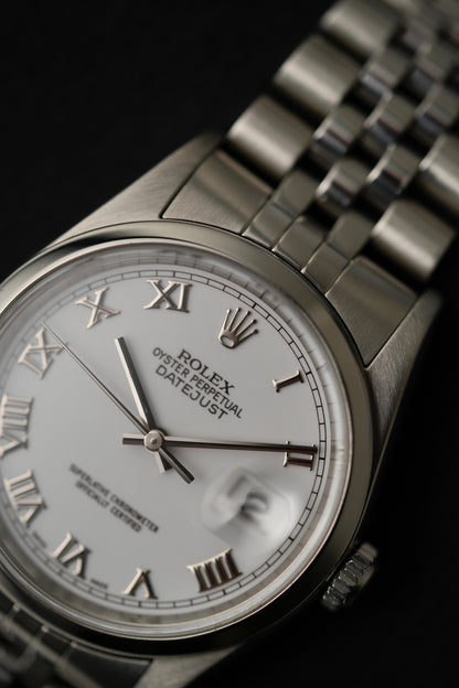 2004 Rolex Datejust Ref. 16200 – White Roman
