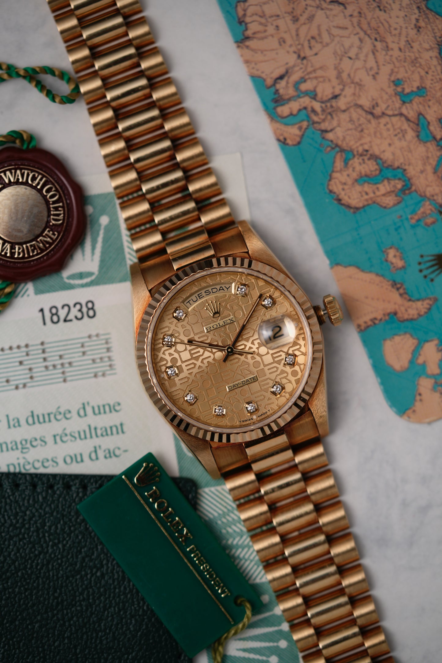 1995 Rolex Day-Date "President" Ref. 18238 – Anniversary Champagne Big Diamond