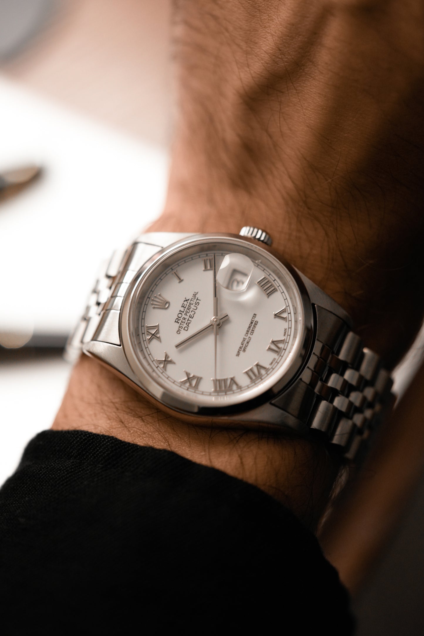 2004 Rolex Datejust Ref. 16200 – White Roman