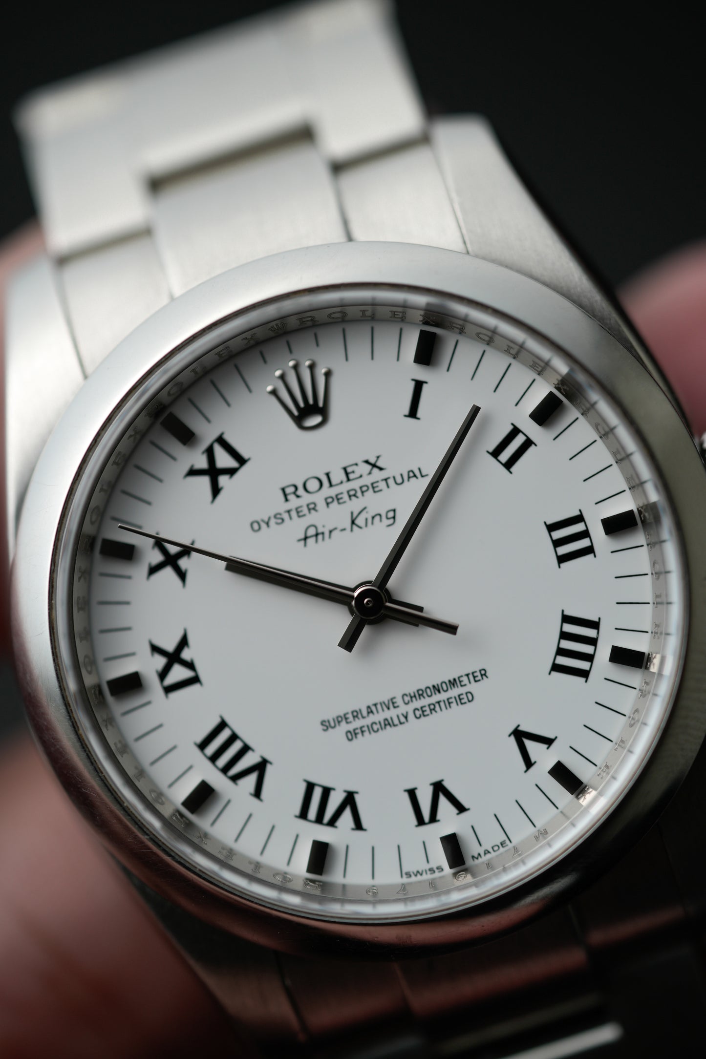 2008 Rolex Air-King Ref. 114200 – White Roman