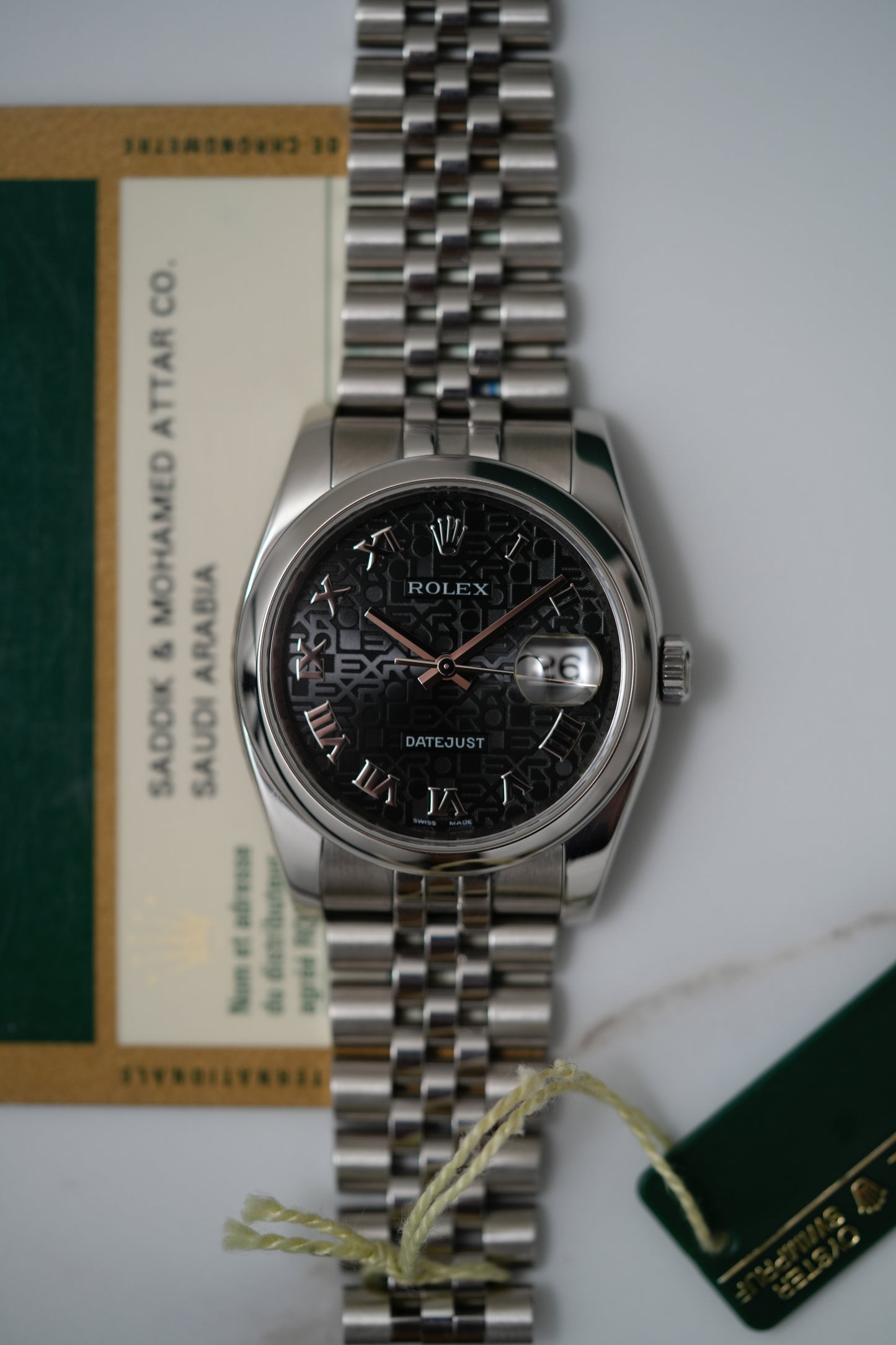 2008 Rolex Datejust Ref. 116200 – Anniversary Slate Roman