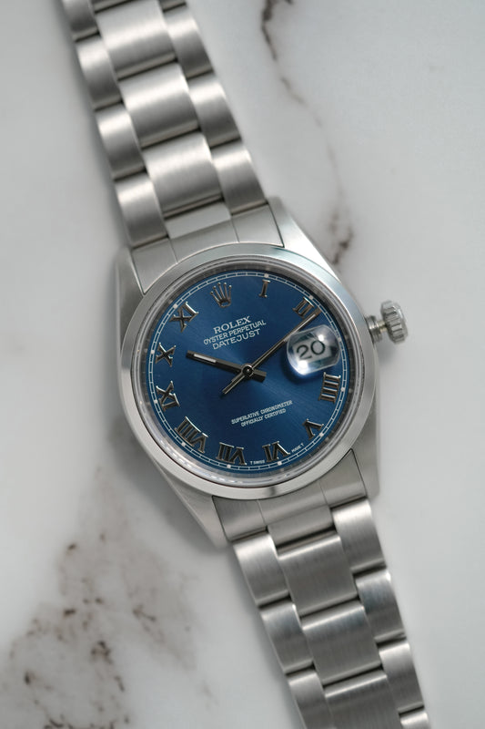 1996 Rolex Datejust Ref. 16200 – Blue Roman