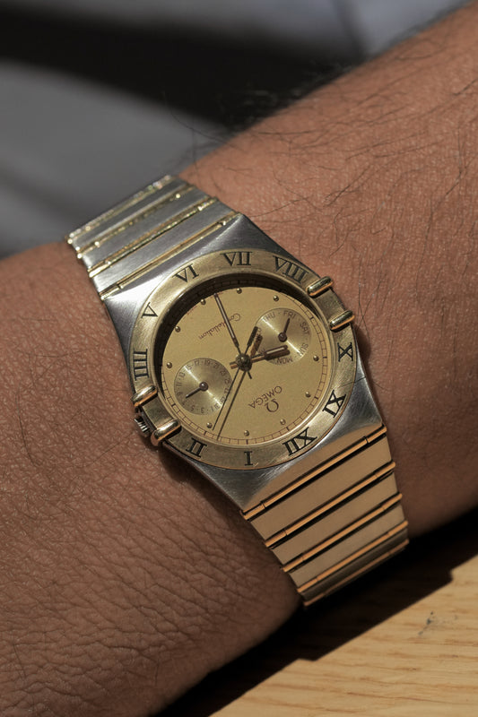 1992 Omega Constellation Quartz "Manhattan" – Gold