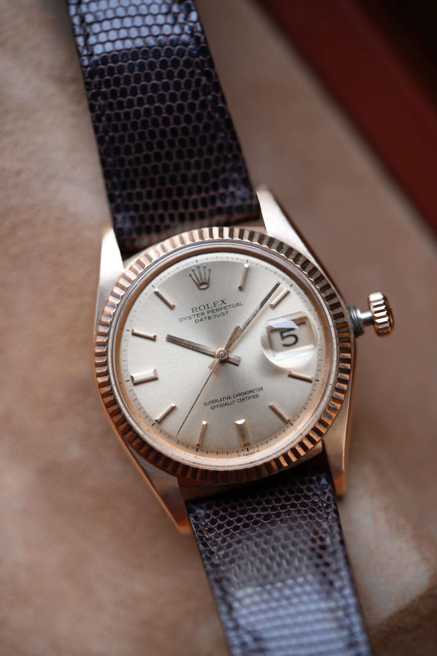 1971 Rolex Datejust "18K" Ref. 1601 – Champagne