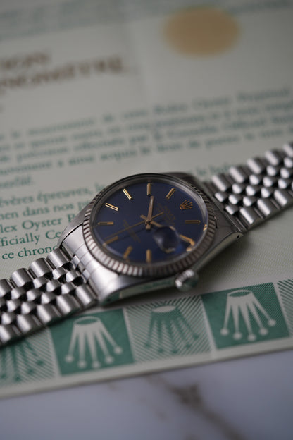 1984 Rolex Datejust Ref. 16014 – Matte Blue