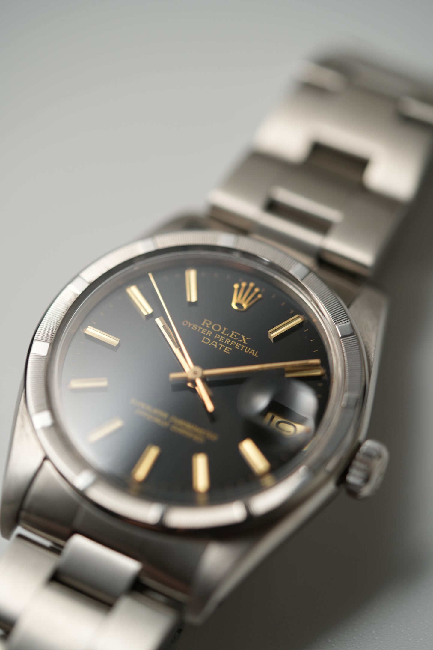 1976 Rolex Date "Mercedes" Ref. 1501 – Matte Black