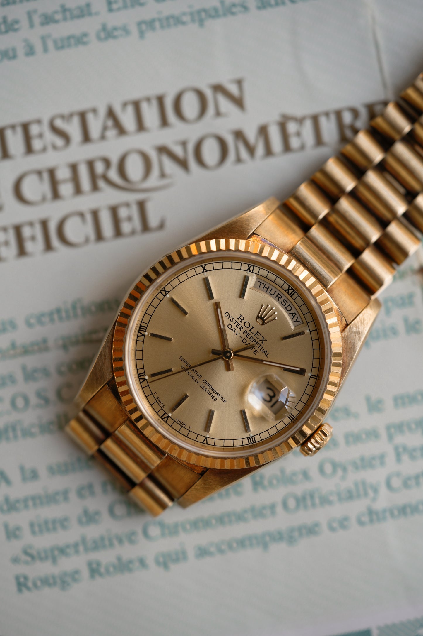 1995 Rolex Day-Date "President" Ref. 18238 – Champagne