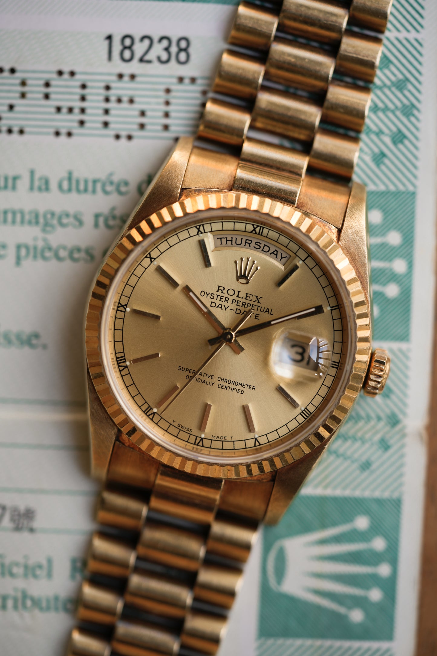 1995 Rolex Day-Date "President" Ref. 18238 – Champagne