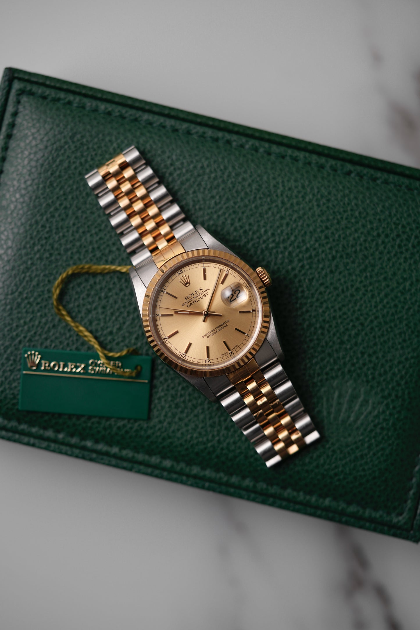 2001 Rolex Datejust "Saudi Aramco" Ref. 16233 – Champagne