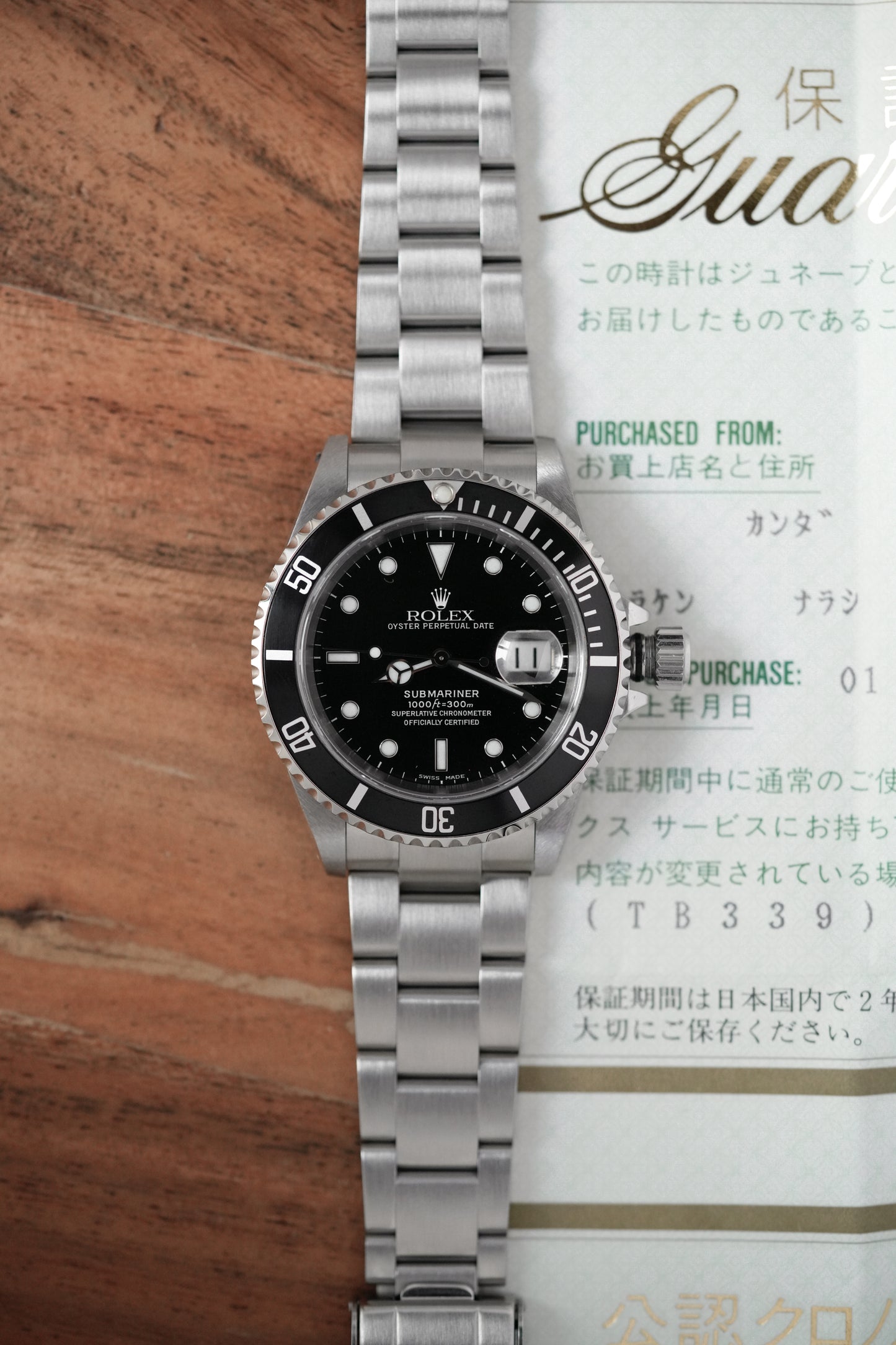 2000 Rolex Submariner Date Ref. 16610