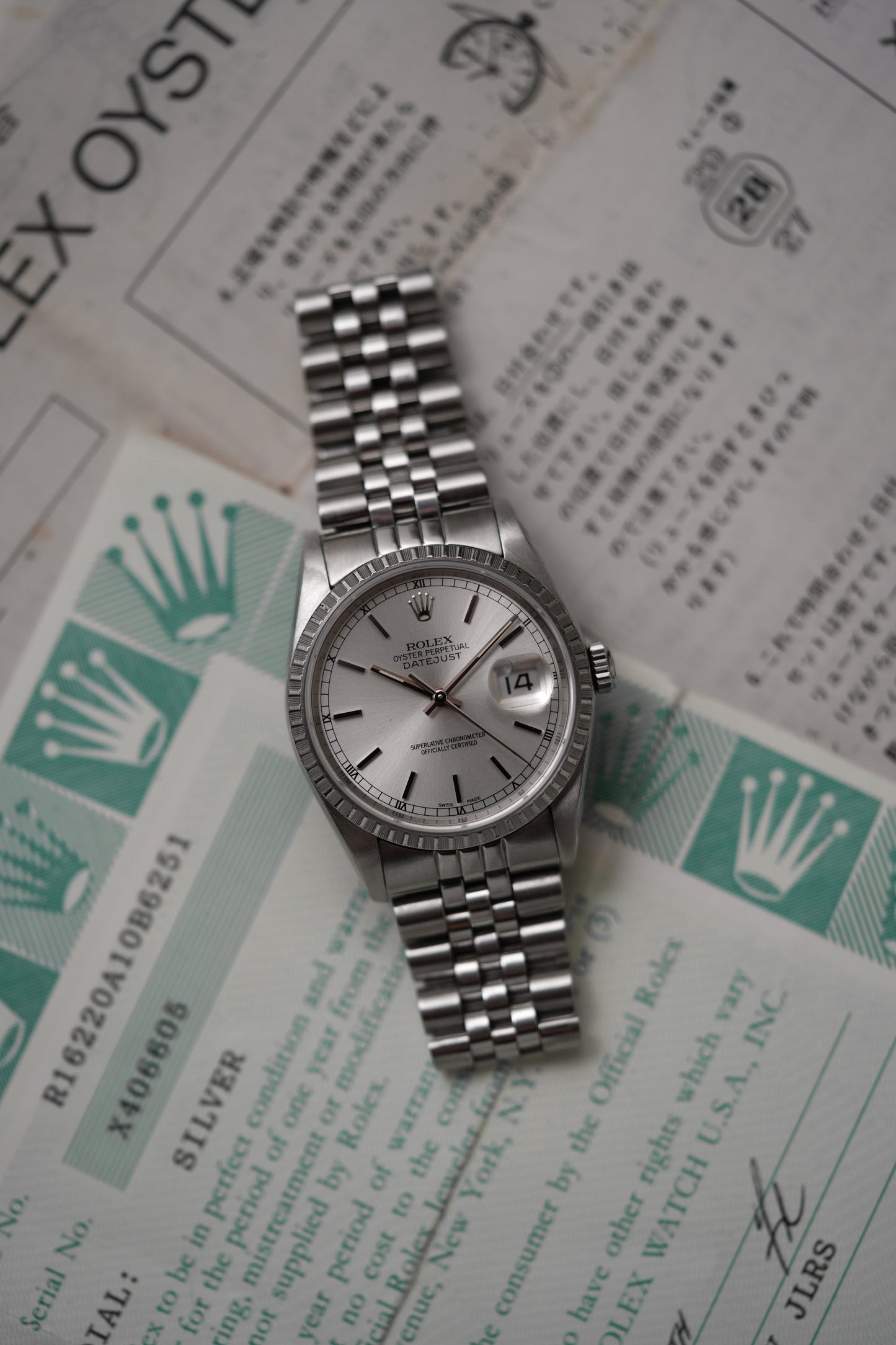 1995 Rolex Datejust Ref. 16220 – Silver