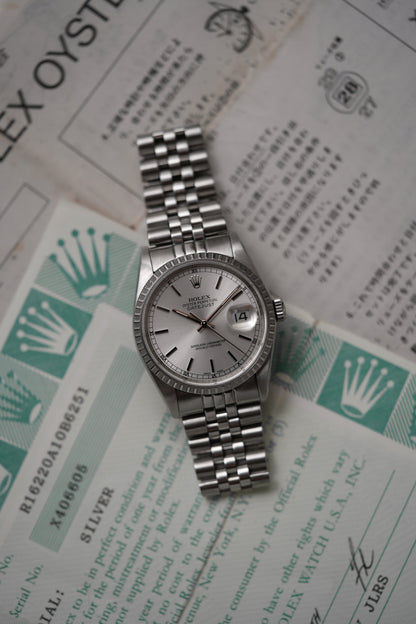 1995 Rolex Datejust Ref. 16220 – Silver