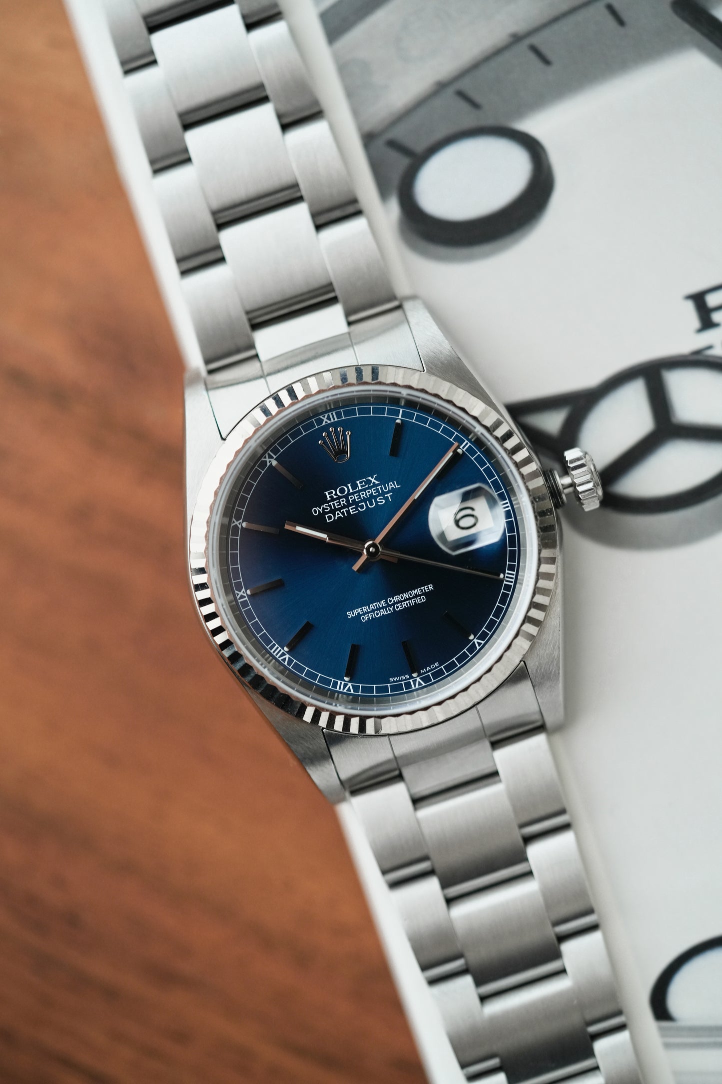 2004 Rolex Datejust Ref. 16234 – Blue Sunburst