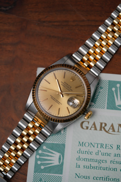 1993 Rolex Datejust Ref. 16233 – Champagne