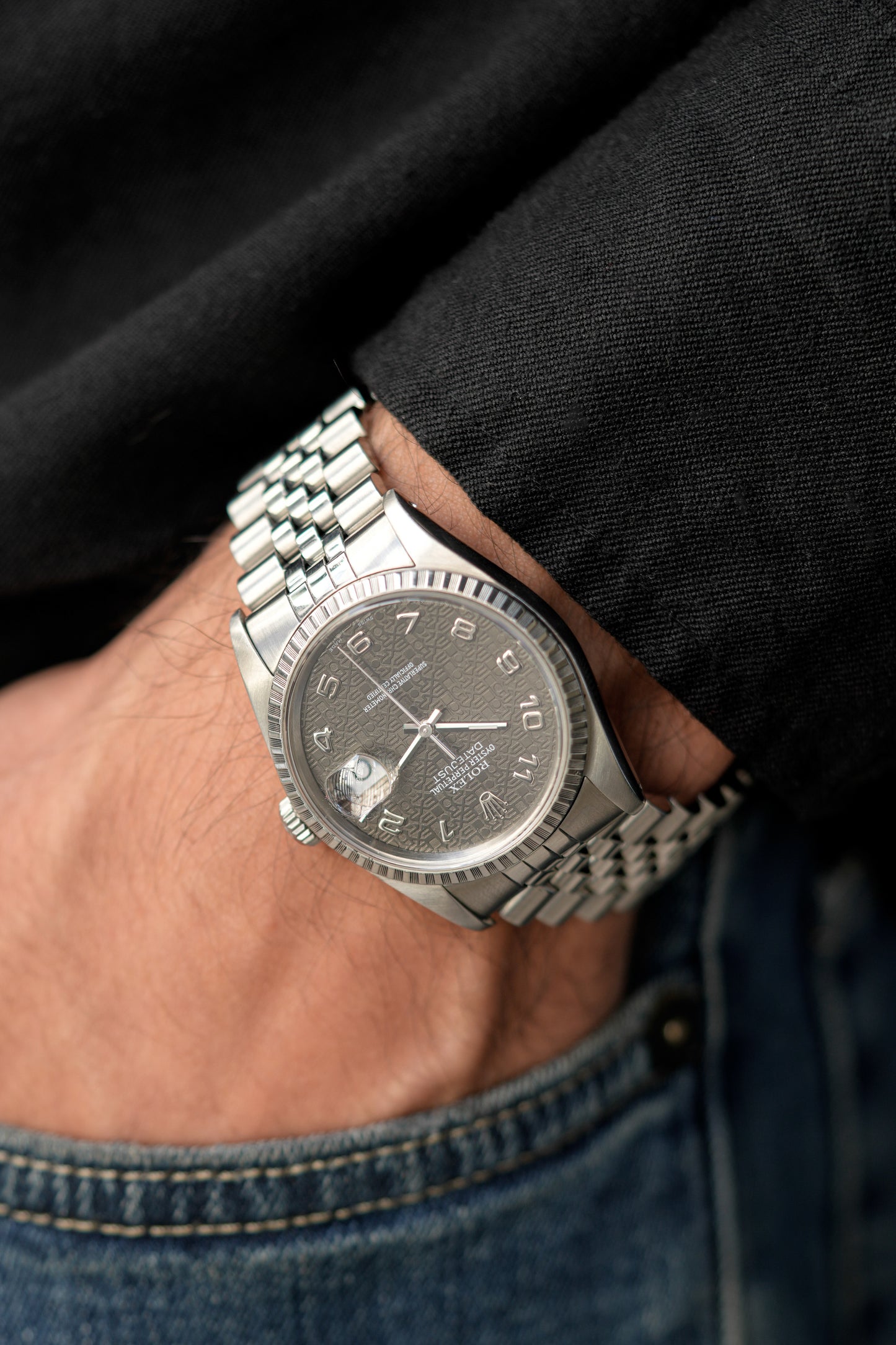 1989 Rolex Datejust Ref. 16220 – Anniversary Slate