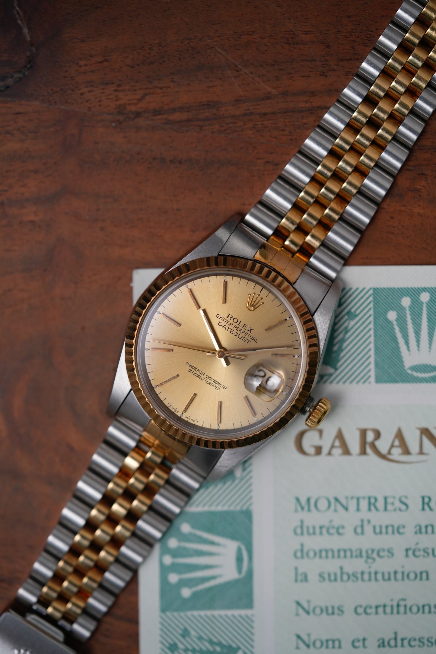 1993 Rolex Datejust Ref. 16233 – Champagne