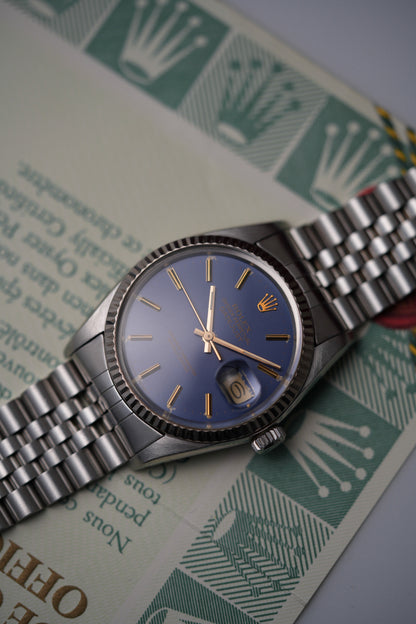 1984 Rolex Datejust Ref. 16014 – Matte Blue