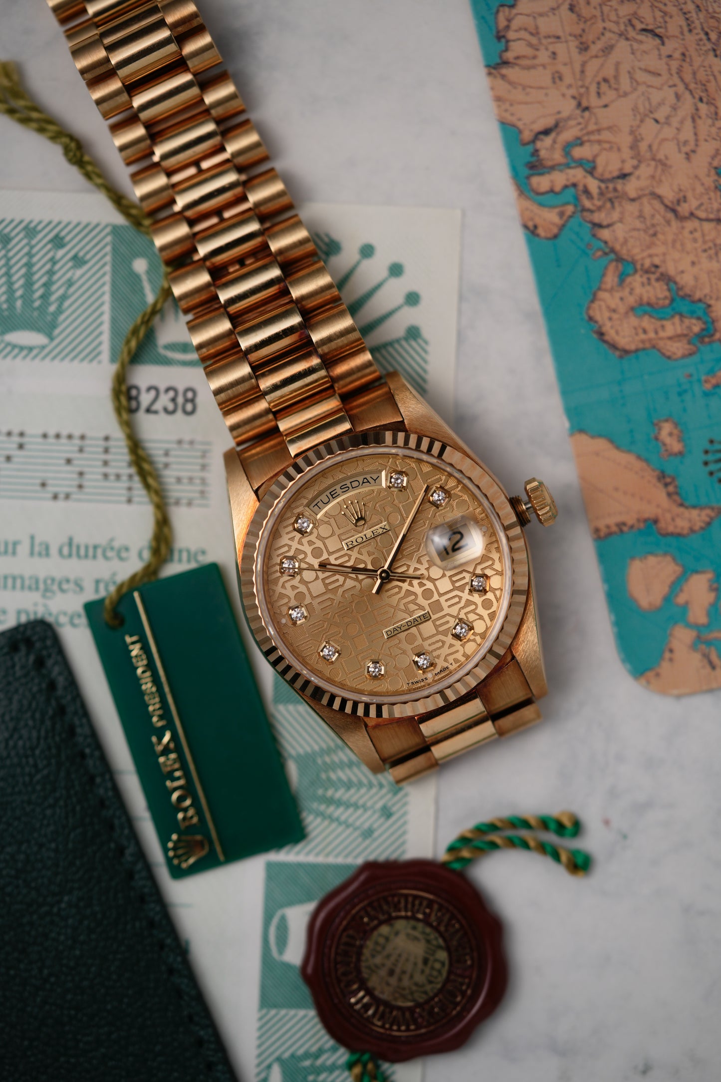 1995 Rolex Day-Date "President" Ref. 18238 – Anniversary Champagne Big Diamond