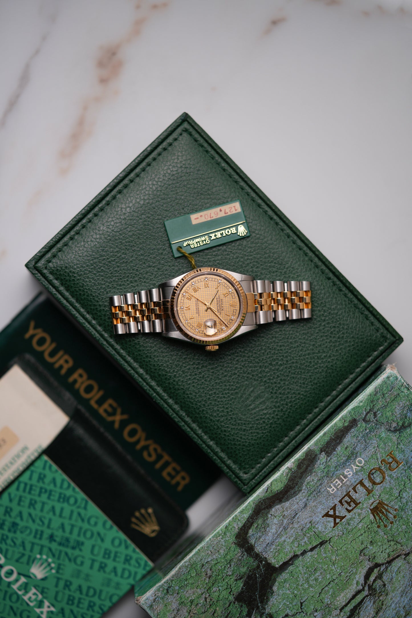 2001 Rolex Datejust "Saudi Aramco" Ref. 16233 – Champagne
