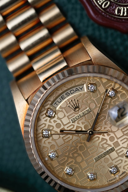 1995 Rolex Day-Date "President" Ref. 18238 – Anniversary Champagne Big Diamond