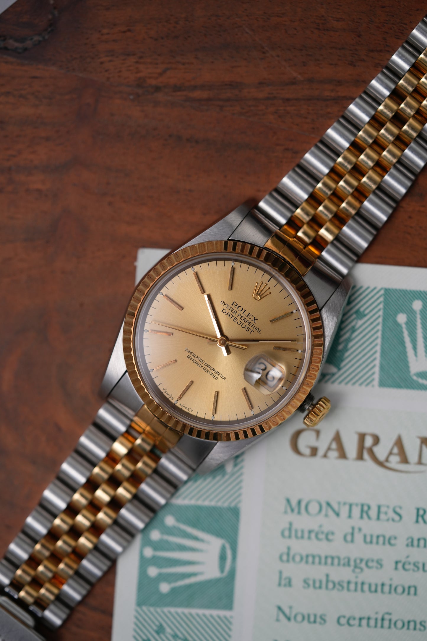 1993 Rolex Datejust Ref. 16233 – Champagne