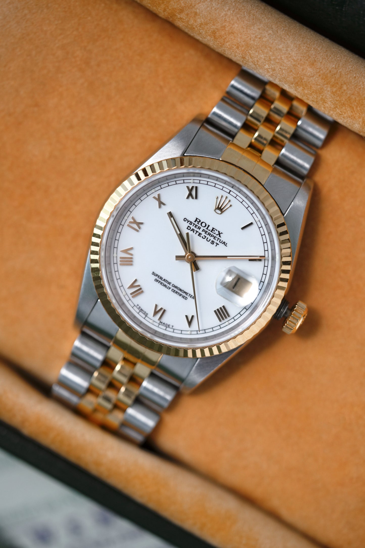 1996 Rolex Datejust Ref. 16233 – White Roman