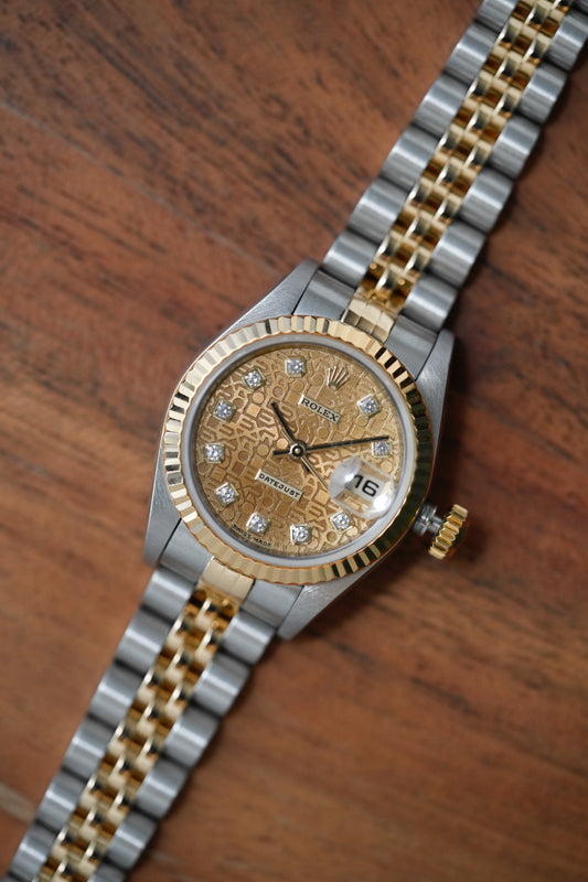 2000 Rolex Lady Datejust Ref. 79173 – Anniversary Champagne Big Diamond