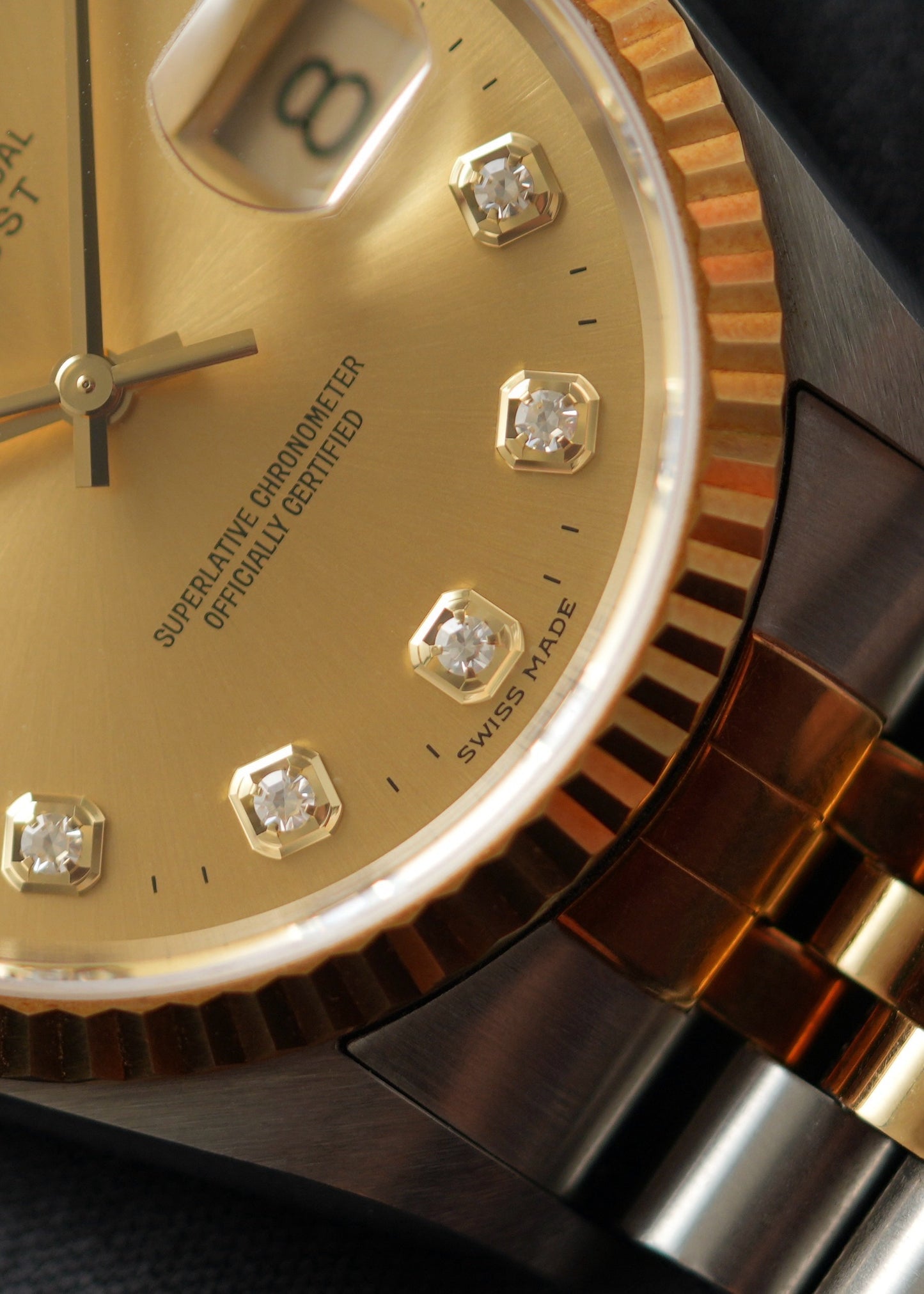 1996 Rolex Datejust Ref. 16233 – Champagne Big Diamond