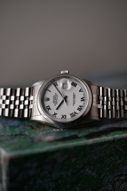 2004 Rolex Datejust Ref. 16200 – White Roman