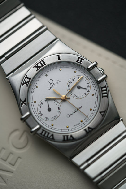 1991 Omega Constellation Quartz "Manhattan" – White