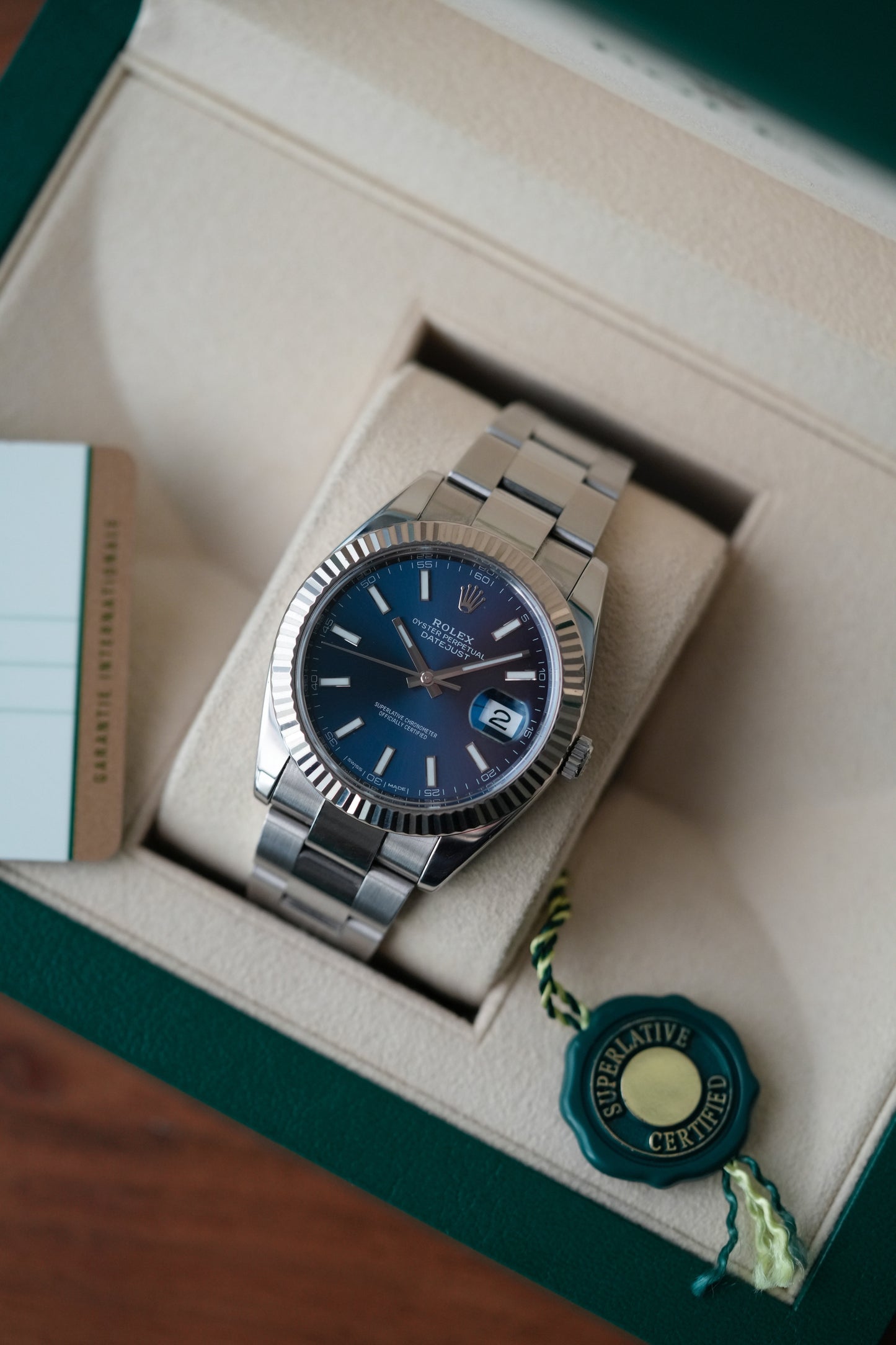 2018 Rolex Datejust Ref. 126334 – Blue Sunburst