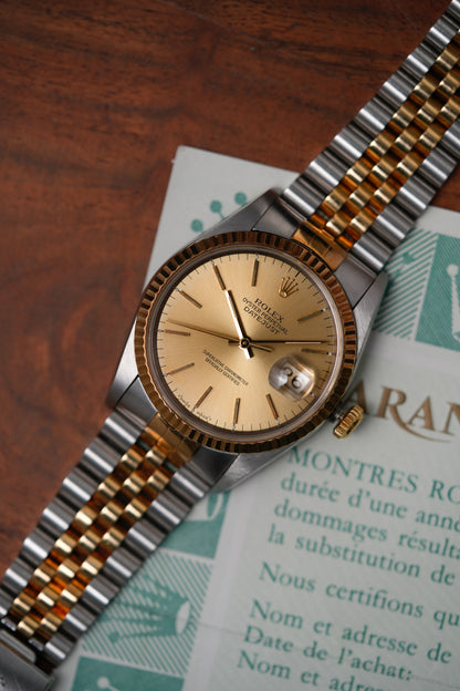 1993 Rolex Datejust Ref. 16233 – Champagne