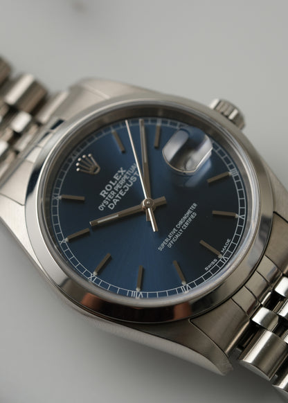 2000 Rolex Datejust Ref. 16200 – Blue