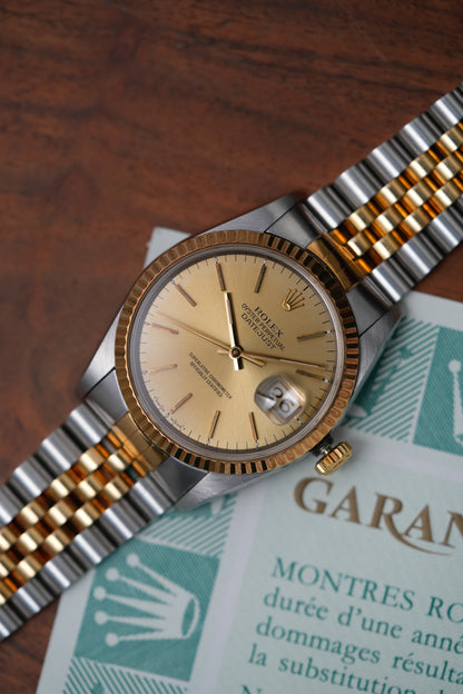 1993 Rolex Datejust Ref. 16233 – Champagne