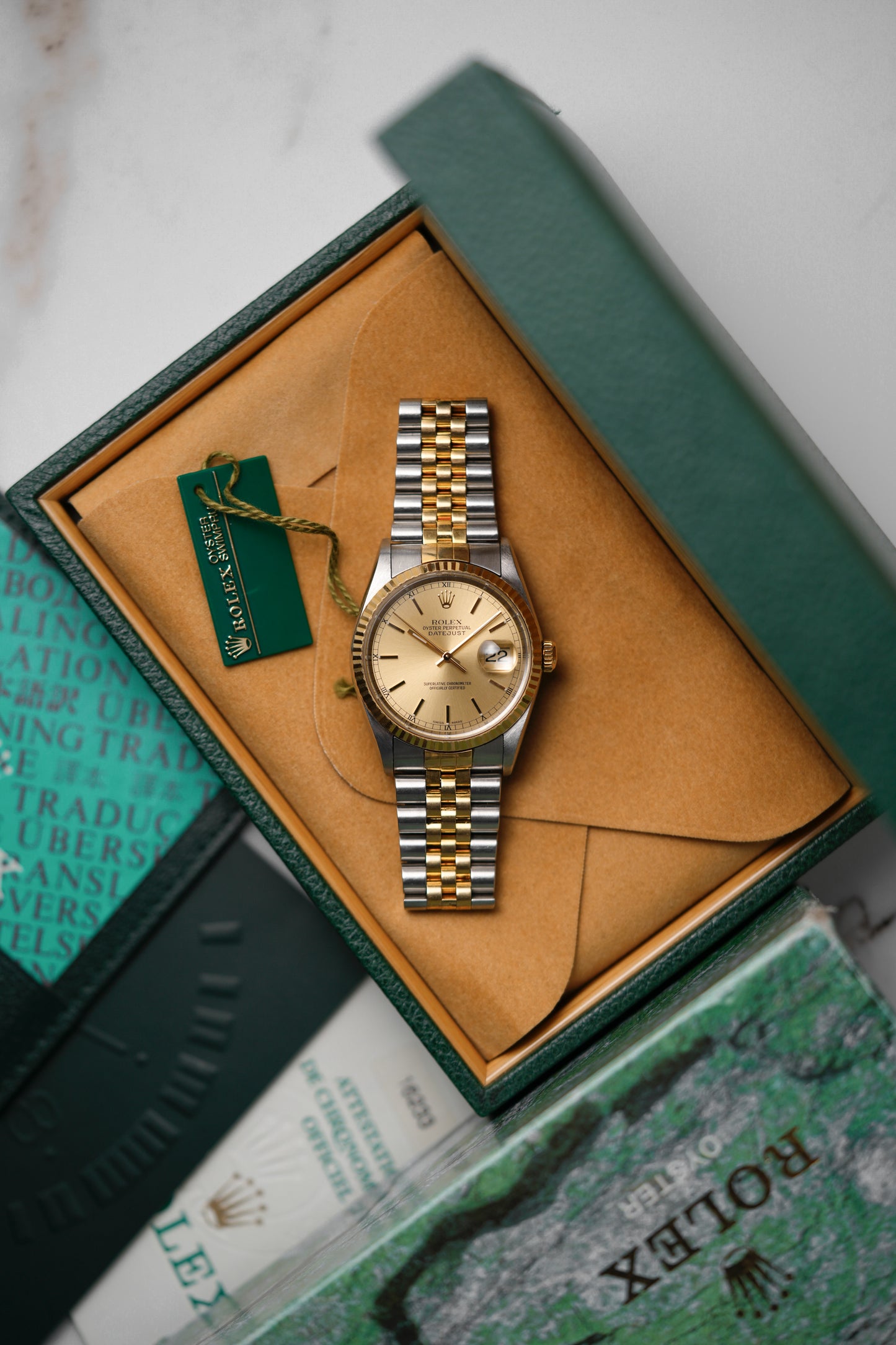 2001 Rolex Datejust "Saudi Aramco" Ref. 16233 – Champagne