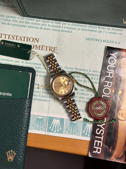 2001 Rolex Lady Datejust Ref. 79173 – Champagne Big Diamonds